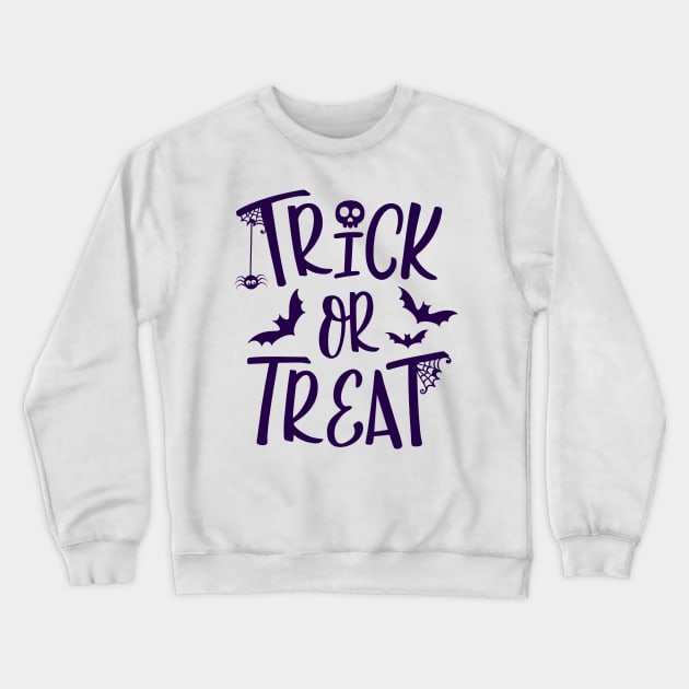 Trick Or Treat Crewneck Sweatshirt by Ombre Dreams